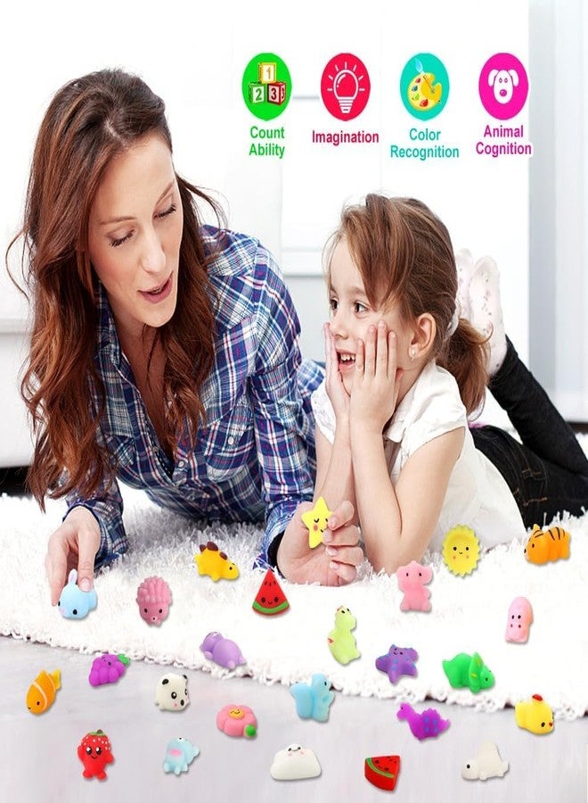 ANAB GI مجموعة ألعاب ANAB GI Squishies، 5 قطع، هدايا حفلات للأطفال، لعبة موتشي إسفنجية، ألعاب صغيرة لطيفة للأطفال، ألعاب موتشي لتخفيف التوتر والقلق، حشوات لسلال عيد الفصح مع صندوق تخزين - Image 2